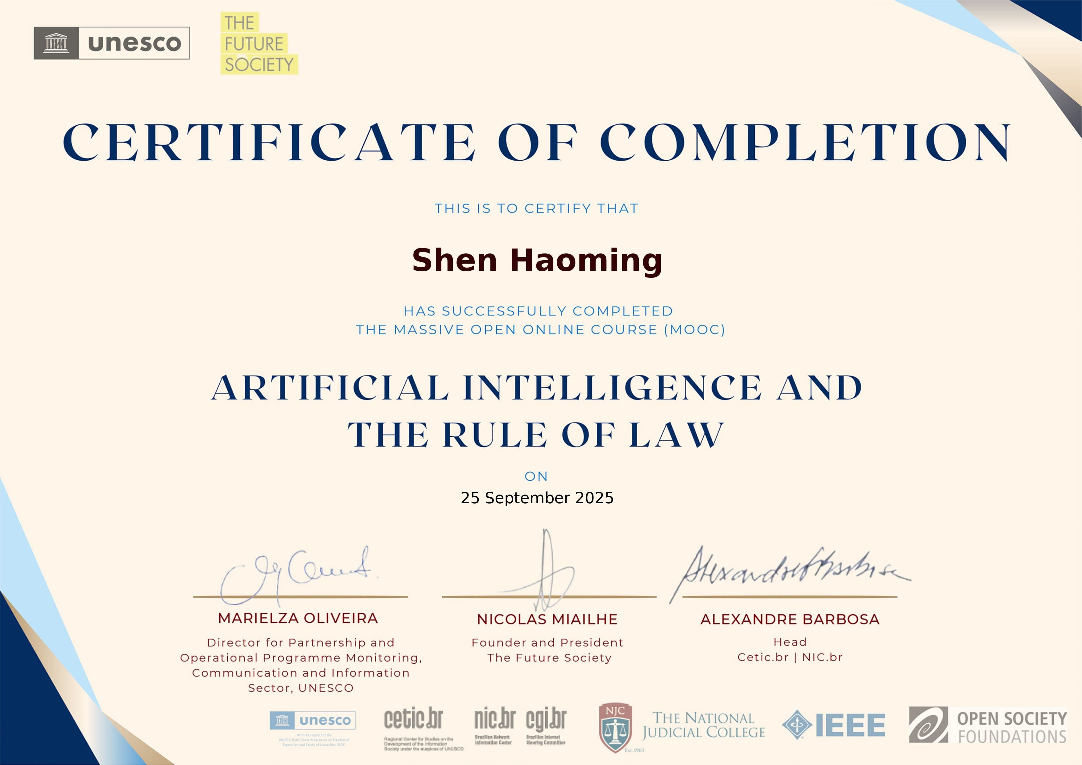 Artificial Intelligence and the Rule of Law