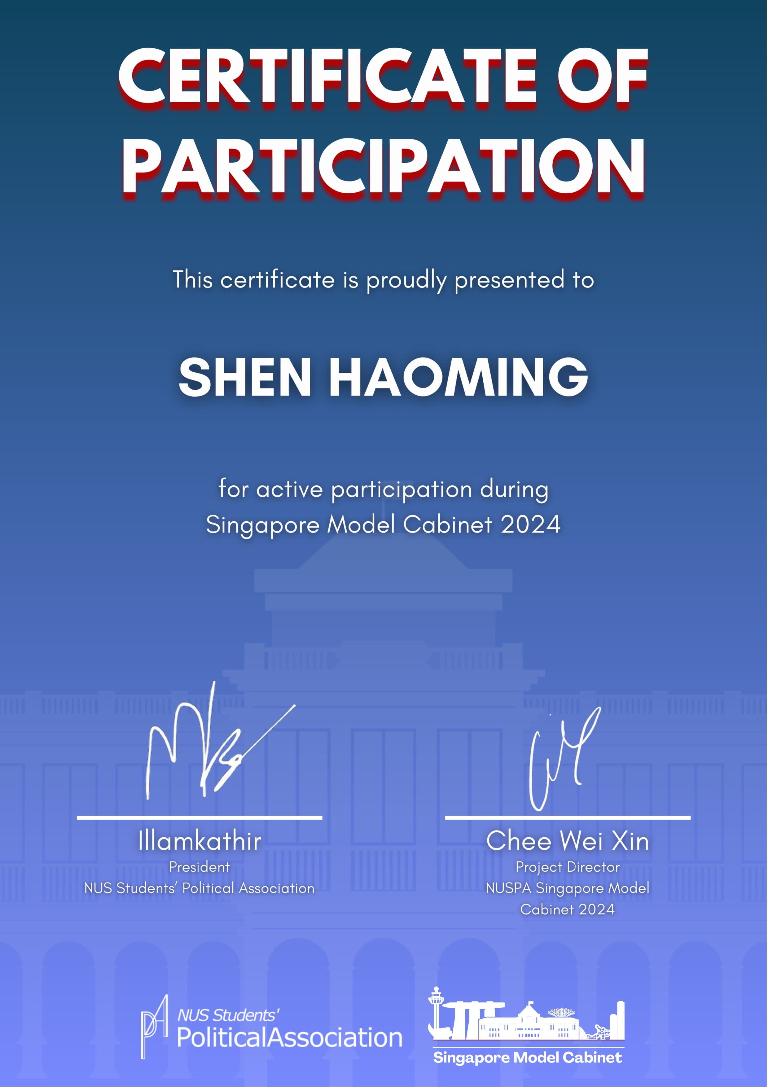 Singapore Model Cabinet 2024