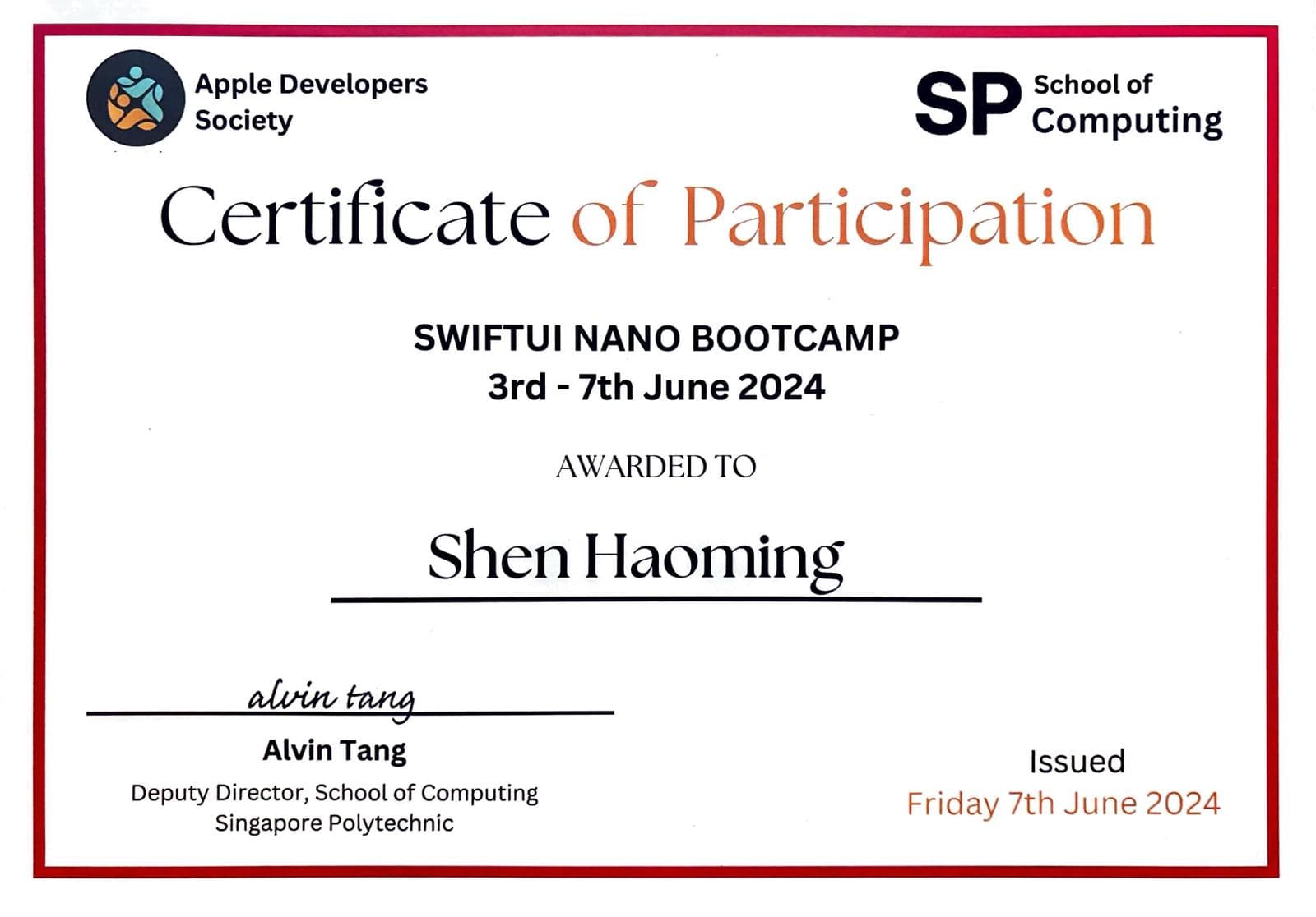 SwiftUI Nano Bootcamp 2024